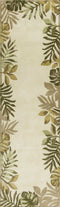 Rugs Runner Rugs 2'3" x 8' Runner Wool Ivory Area Rug 2485 HomeRoots