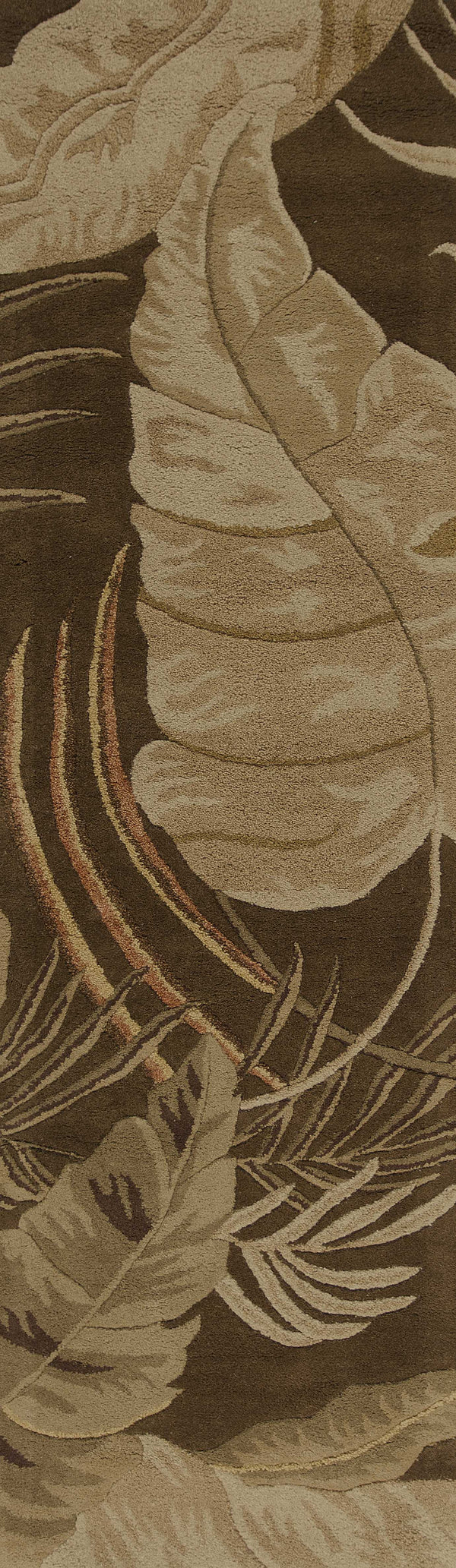 Rugs Runner Rugs - 2'3" x 8' Runner Wool Mocha Area Rug HomeRoots