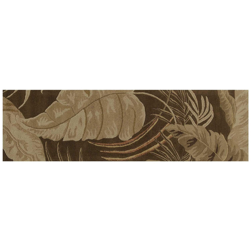 Rugs Runner Rugs - 2'3" x 8' Runner Wool Mocha Area Rug HomeRoots