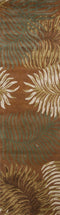 Rugs Runner Rugs - 2'3" x 8' Runner Wool Rust Area Rug HomeRoots