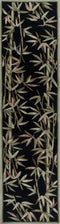 Rugs Runner Rugs - 2'6" x 10' Runner Wool Black Area Rug HomeRoots
