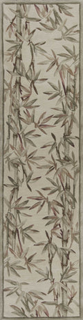 Rugs Runner Rugs 2'6" x 10' Runner Wool Ivory Area Rug 3010 HomeRoots