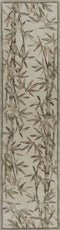 Rugs Runner Rugs 2'6" x 10' Runner Wool Ivory Area Rug 3010 HomeRoots