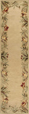 Rugs Runner Rugs - 2'6" x 10' Runner Wool Ivory Area Rug HomeRoots
