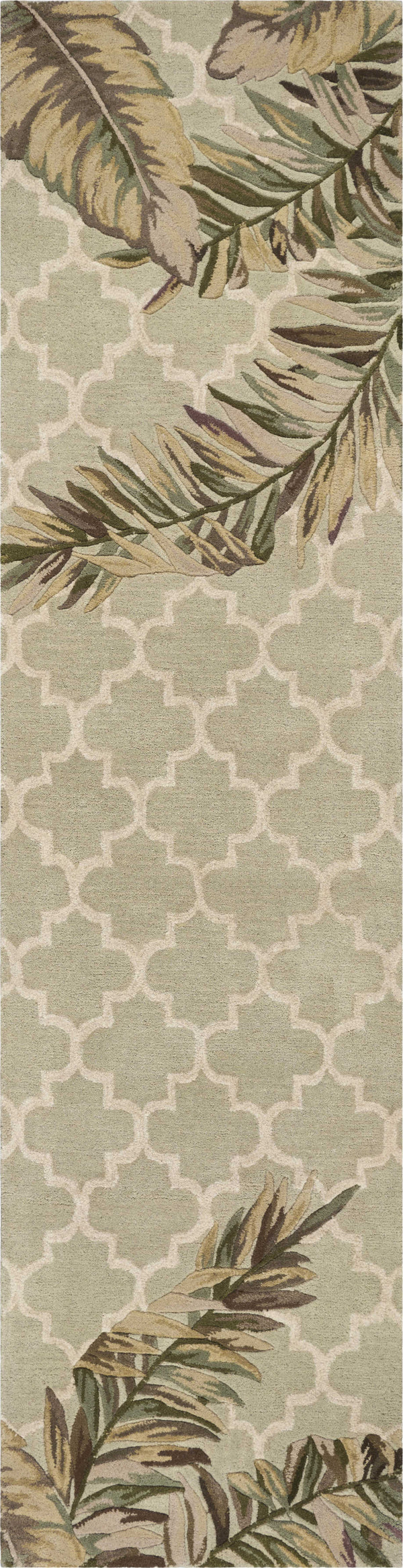 Rugs Runner Rugs - 2'6" x 10' Runner Wool Sage Area Rug HomeRoots