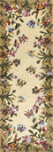 Rugs Runner Rugs - 2'6" x 8' Runner Wool Antique Beige Area Rug HomeRoots