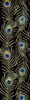Rugs Runner Rugs 2'6" x 8' Runner Wool Black Area Rug 2798 HomeRoots