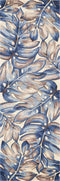 Rugs Runner Rugs - 2'6" x 8' Runner Wool Blue Area Rug HomeRoots