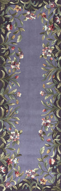 Rugs Runner Rugs - 2'6" x 8' Runner Wool Lavender Area Rug HomeRoots
