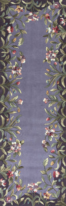 Rugs Runner Rugs - 2'6" x 8' Runner Wool Lavender Area Rug HomeRoots