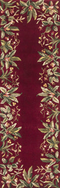Rugs Runner Rugs - 2'6" x 8' Runner Wool Ruby Area Rug HomeRoots