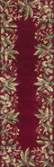 Rugs Runner Rugs - 2'6" x 8' Runner Wool Ruby Area Rug HomeRoots
