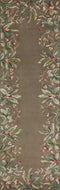 Rugs Runner Rugs - 2'6" x 8' Runner Wool Taupe Area Rug HomeRoots