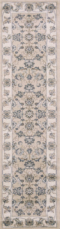 Rugs Runner Rugs - 2' x 7'7" Runner Polypropylene Beige/Ivory Area Rug HomeRoots