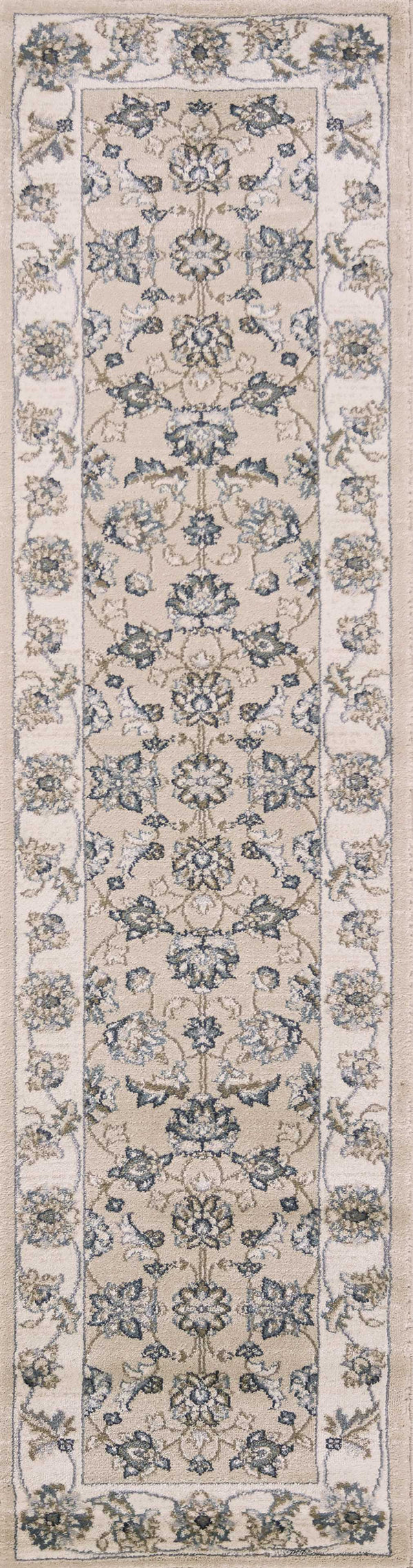 Rugs Runner Rugs - 2' x 7'7" Runner Polypropylene Beige/Ivory Area Rug HomeRoots