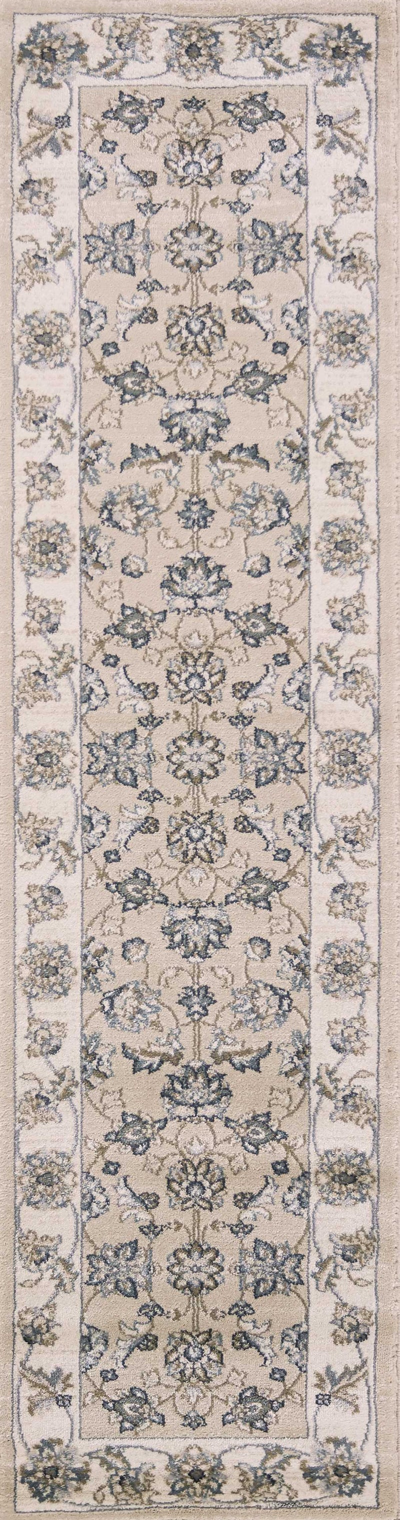 Rugs Runner Rugs - 2' x 7'7" Runner Polypropylene Beige/Ivory Area Rug HomeRoots
