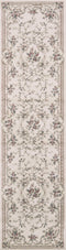 Rugs Runner Rugs - 2' x 7'7" Runner Polypropylene Ivory Area Rug HomeRoots