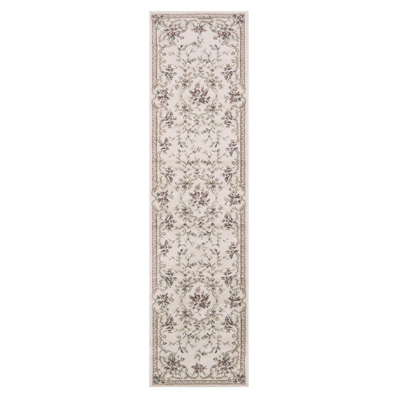 Rugs Runner Rugs - 2' x 7'7" Runner Polypropylene Ivory Area Rug HomeRoots