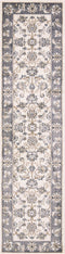 Rugs Runner Rugs - 2' x 7'7" Runner Polypropylene Ivory/Grey Area Rug HomeRoots