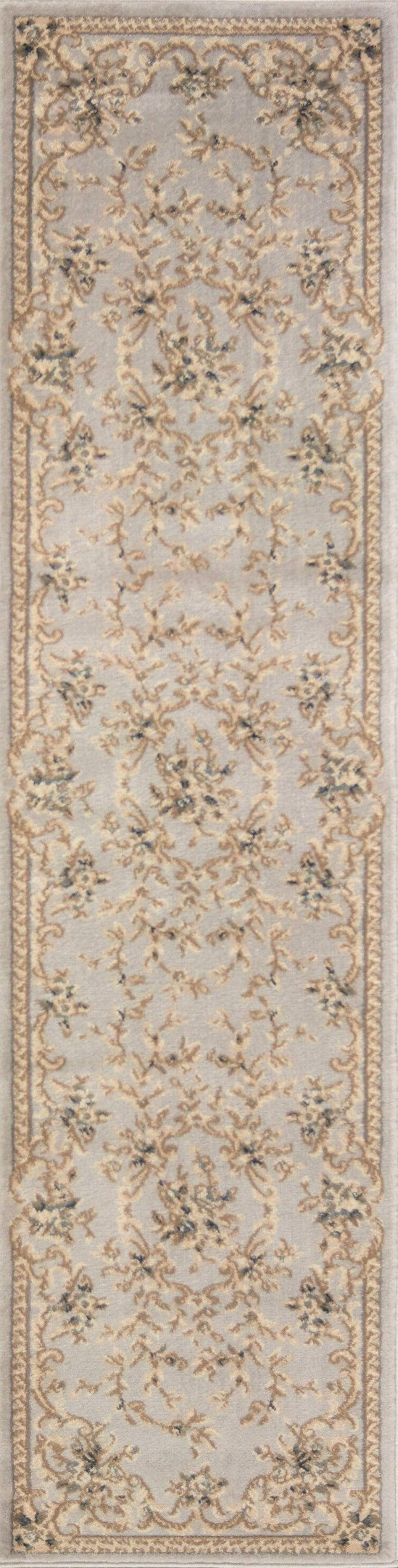 Rugs Runner Rugs - 2' x 7'7" Runner Polypropylene Light Grey Area Rug HomeRoots