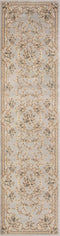 Rugs Runner Rugs - 2' x 7'7" Runner Polypropylene Light Grey Area Rug HomeRoots