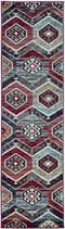 Rugs Runner Rugs - 2' x 7'7" Runner Polypropylene Red Area Rug HomeRoots