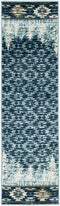 Rugs Runner Rugs 2' x 7'7" Runner Polypropylene Slate Blue Area Rug 3440 HomeRoots