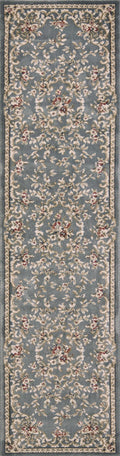 Rugs Runner Rugs - 2' x 7'7" Runner Polypropylene Slate Blue Area Rug HomeRoots