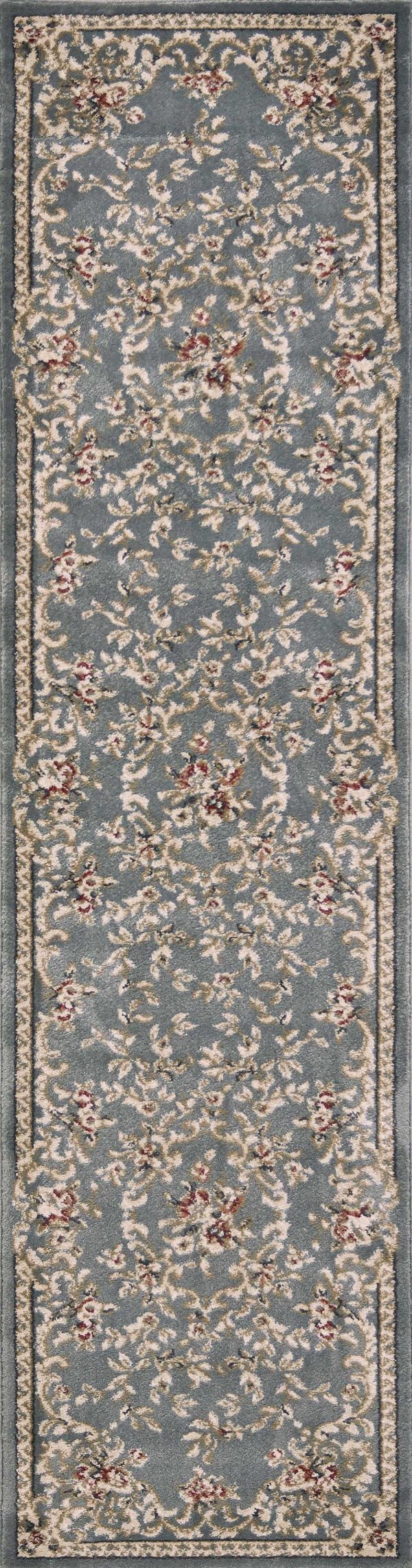 Rugs Runner Rugs - 2' x 7'7" Runner Polypropylene Slate Blue Area Rug HomeRoots