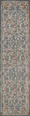 Rugs Runner Rugs - 2' x 7'7" Runner Polypropylene Slate Blue Area Rug HomeRoots
