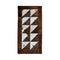 Rugs Runner Rugs - 3" x 6" Chocolate And Natural Runner Stitch Cowhide - Area Rug HomeRoots