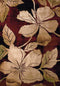 Rugs Runner Rugs 31" x 88" x 0.47" Burgundy Polypropylene Runner Rug 8527 HomeRoots