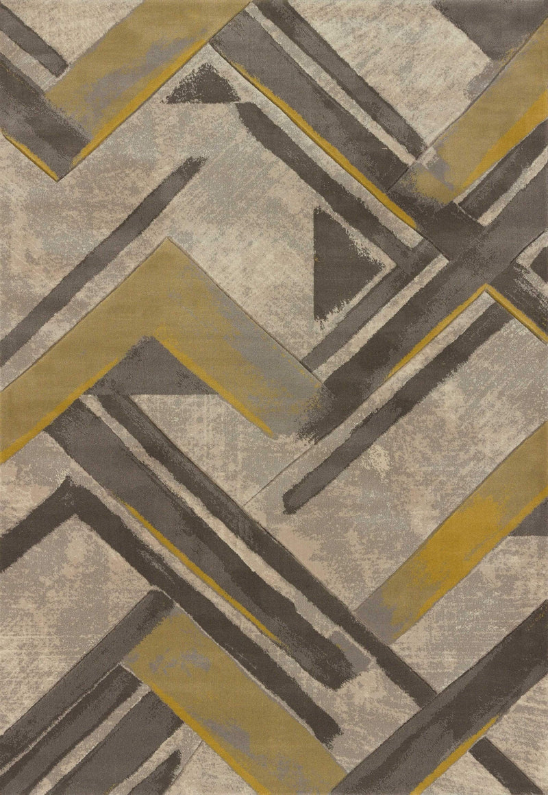 Rugs Runner Rugs 31" x 88" x 0.47" Grey Polypropylene Runner Rug 8562 HomeRoots