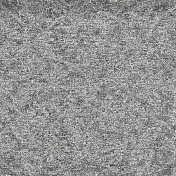Rugs Rustic Rugs - 108" X 156" X 0.'5" Grey Wool Rug HomeRoots