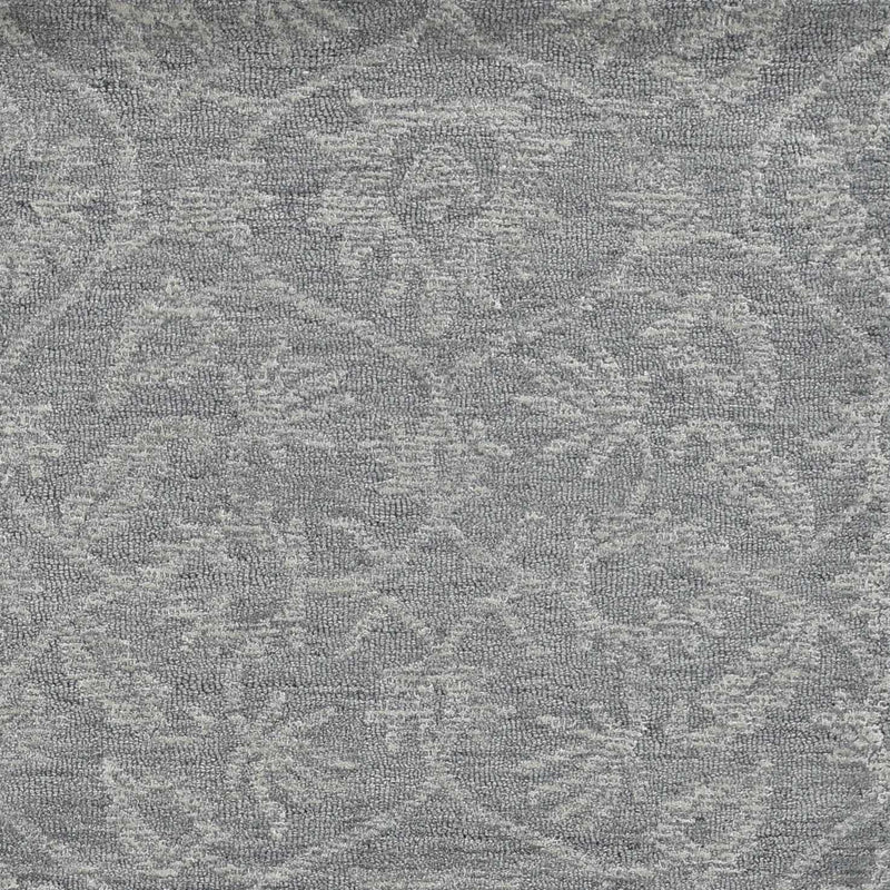 Rugs Rustic Rugs - 108" X 156" X 0.'5" Grey Wool Rug HomeRoots