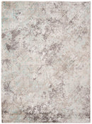 Rugs Rustic Rugs 2.6" X8" X 0.38" Gray Polyester Area Rug 4066 HomeRoots