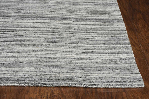 Rugs Rustic Rugs 27" X 96" X 0.'5" Grey Pet Yarn Rug 4596 HomeRoots