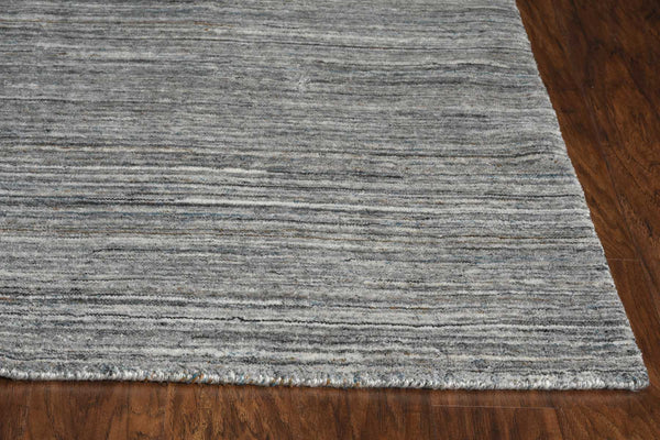 Rugs Rustic Rugs - 27" X 96" X 0.'5" Grey Pet Yarn Rug HomeRoots