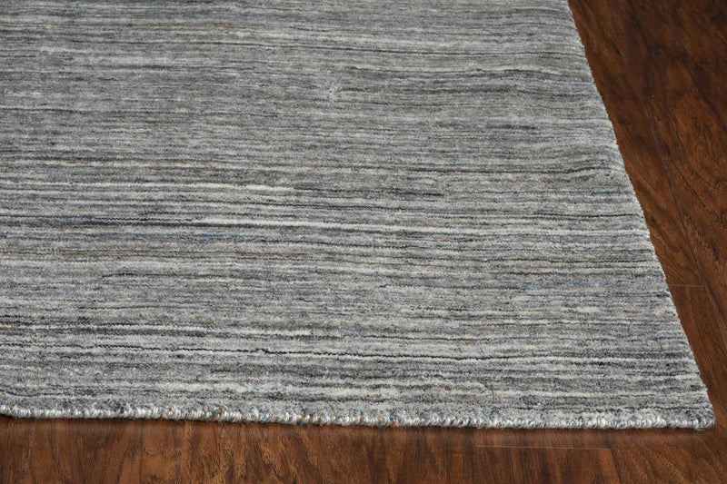 Rugs Rustic Rugs - 27" X 96" X 0.'5" Grey Pet Yarn Rug HomeRoots