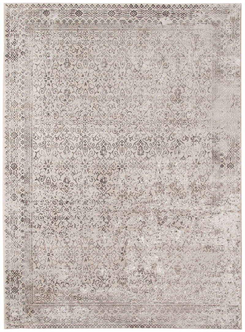 Rugs Rustic Rugs - 3.11" X5.07" X 0.38" Gray Polyester Area Rug HomeRoots