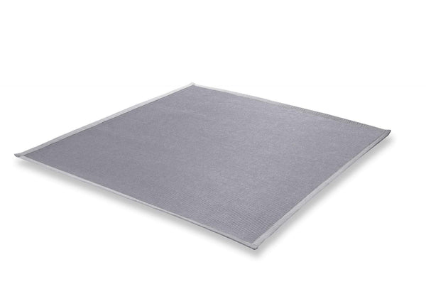 Rugs Rustic Rugs - 59" X 55" X Gray Textilene Indoor/Outdoor Small Rug HomeRoots