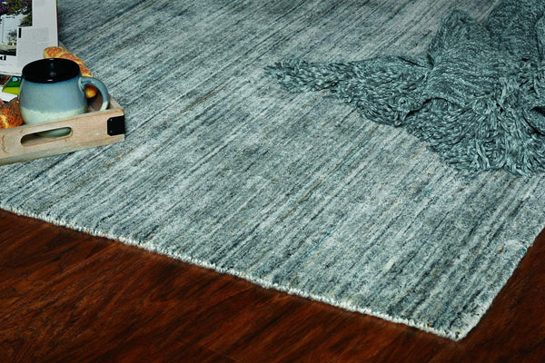 Rugs Rustic Rugs - 60" X 96" X 0.'5" Grey Pet Yarn Rug HomeRoots