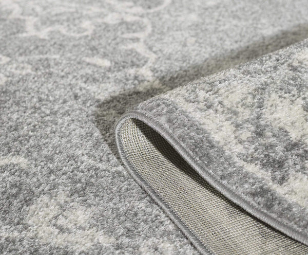 Rugs Rustic Rugs - 63" X 87" X 0.'5" Grey Polypropylene Rug HomeRoots