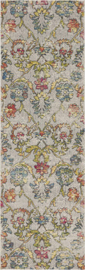 Rugs Rustic Rugs - 63" X 91" X 0.'25" Grey Polypropylene Rug HomeRoots