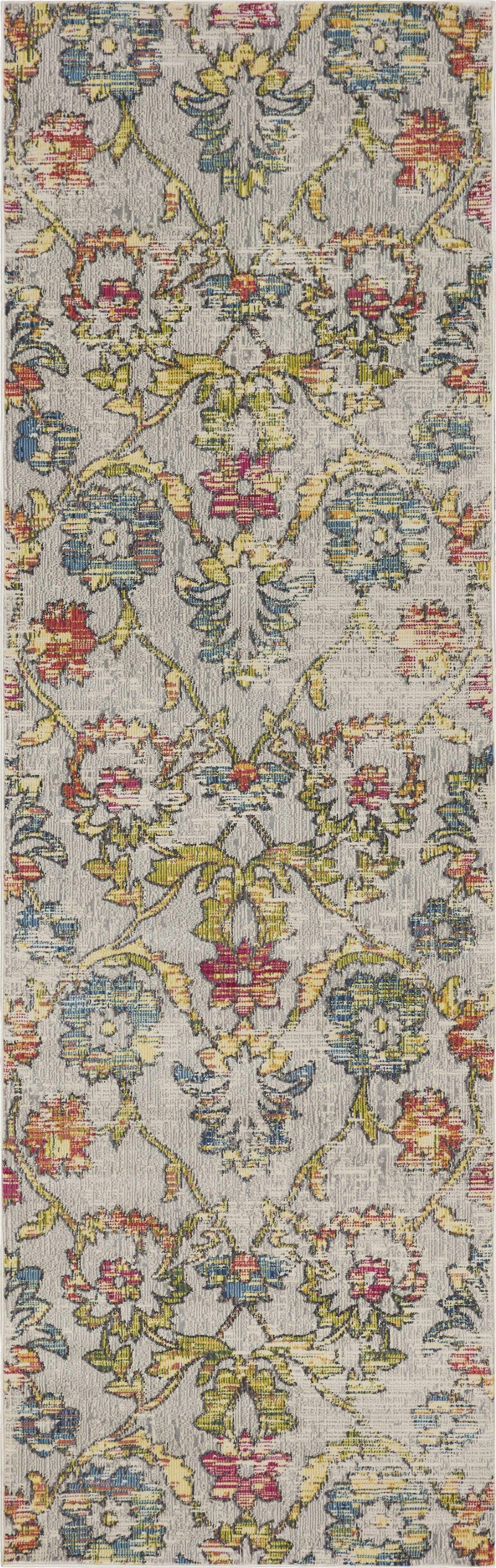 Rugs Rustic Rugs - 63" X 91" X 0.'25" Grey Polypropylene Rug HomeRoots