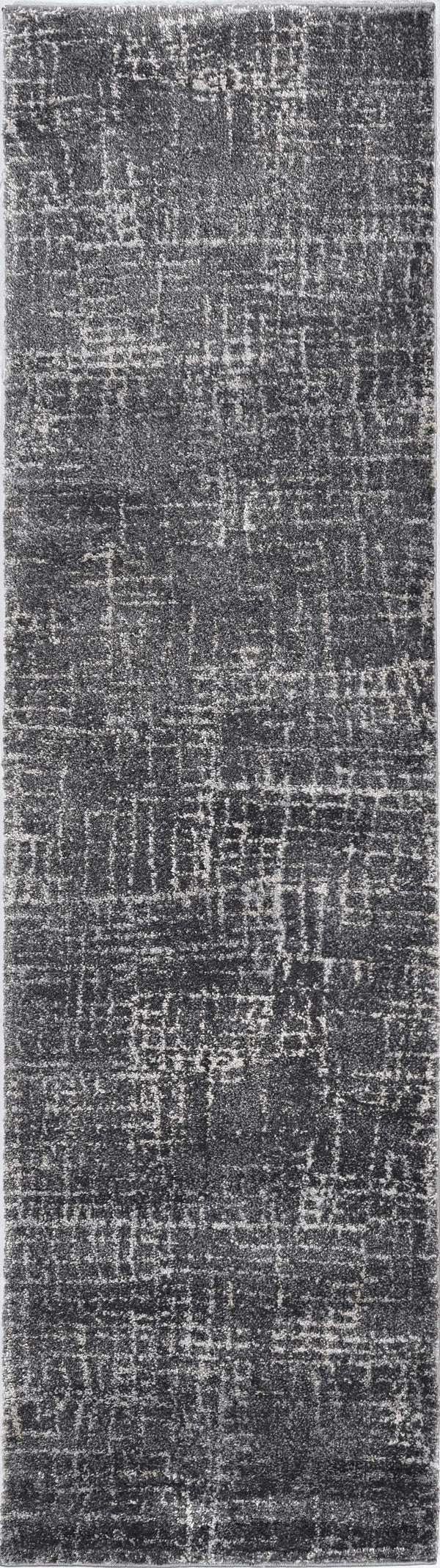 Rugs Rustic Rugs - 63" X 91" X 0.'75" Grey Polypropylene Rug HomeRoots