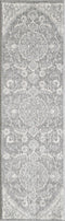 Rugs Rustic Rugs - 81" X 144" X 0.'5" Grey Polypropylene Rug HomeRoots