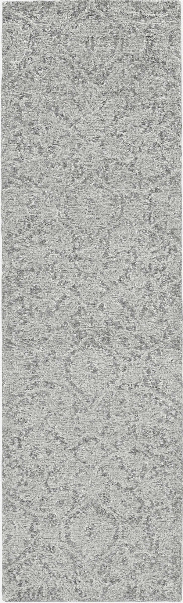 Rugs Rustic Rugs - 96" X 132" X 0.'5" Grey Wool Rug HomeRoots
