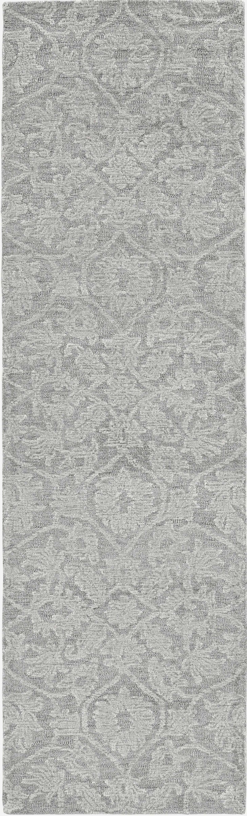 Rugs Rustic Rugs - 96" X 132" X 0.'5" Grey Wool Rug HomeRoots