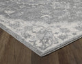 Rugs Rustic Rugs - C" X 84" X 0.'5" Grey Polypropylene Rug HomeRoots